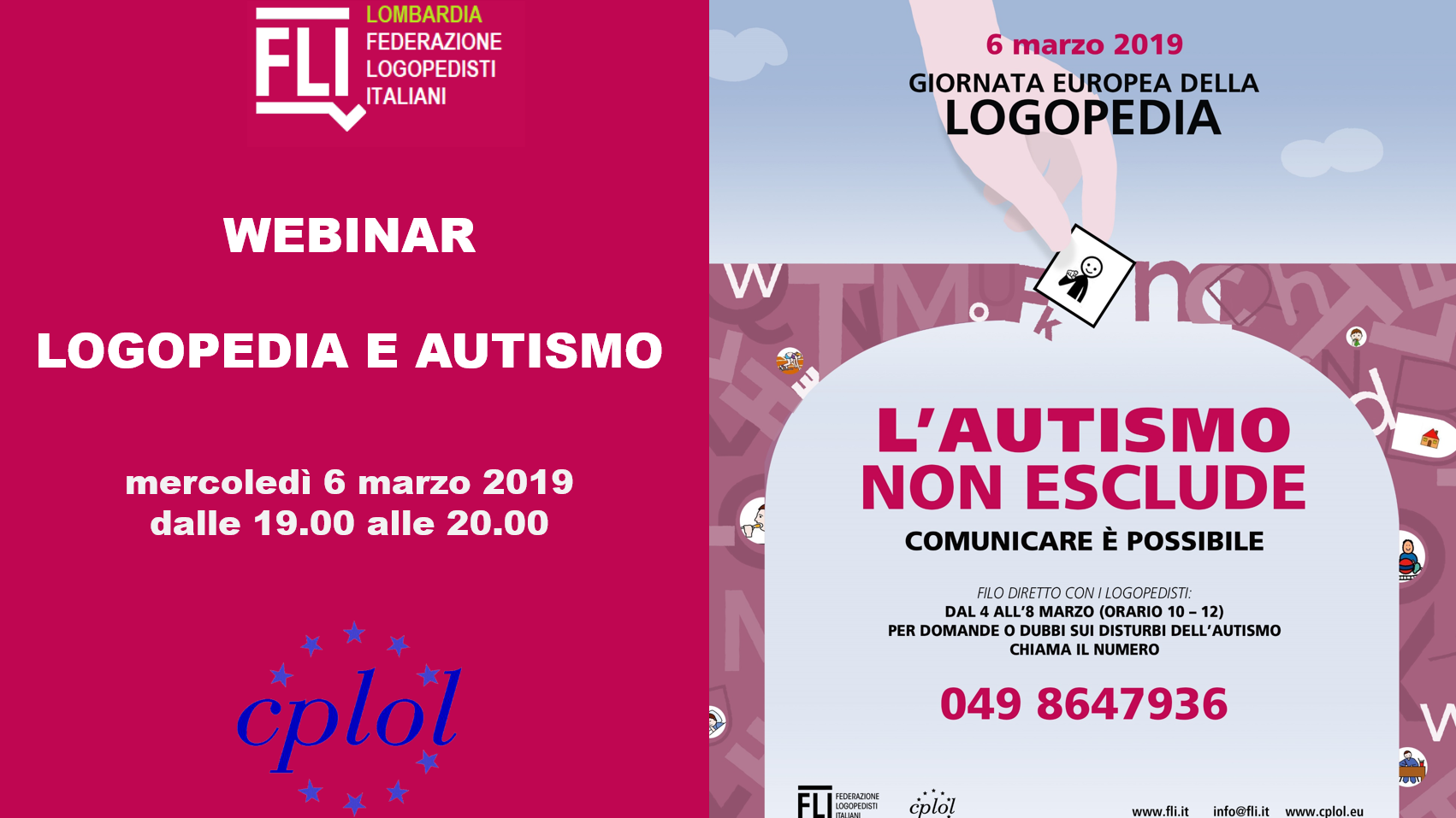 Per l'autismo la Giornata Europea della Logopedia 2019!